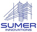 a logo of a building
