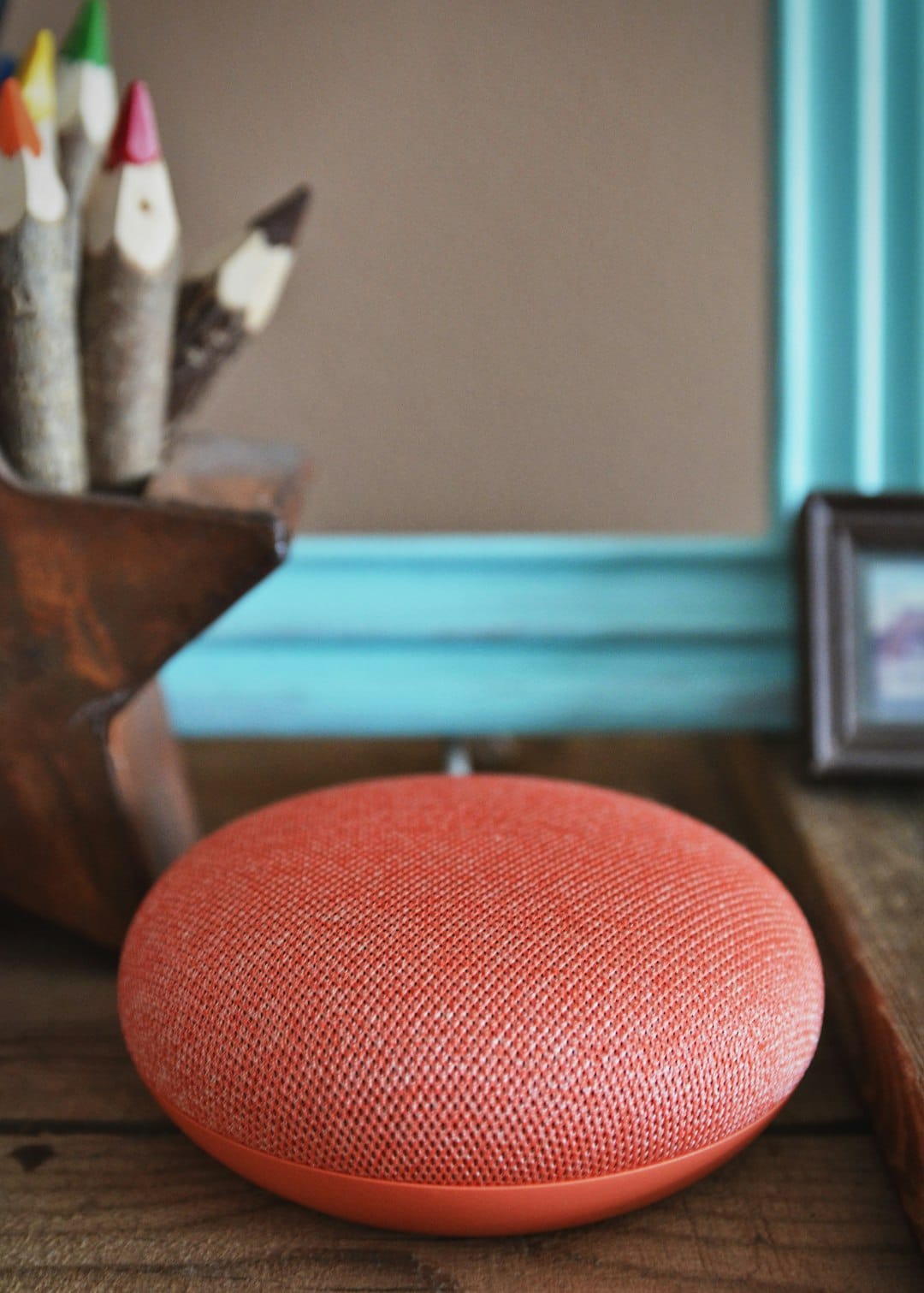 Smart Home Speaker on a Table