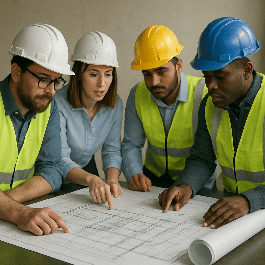 Construction team planning