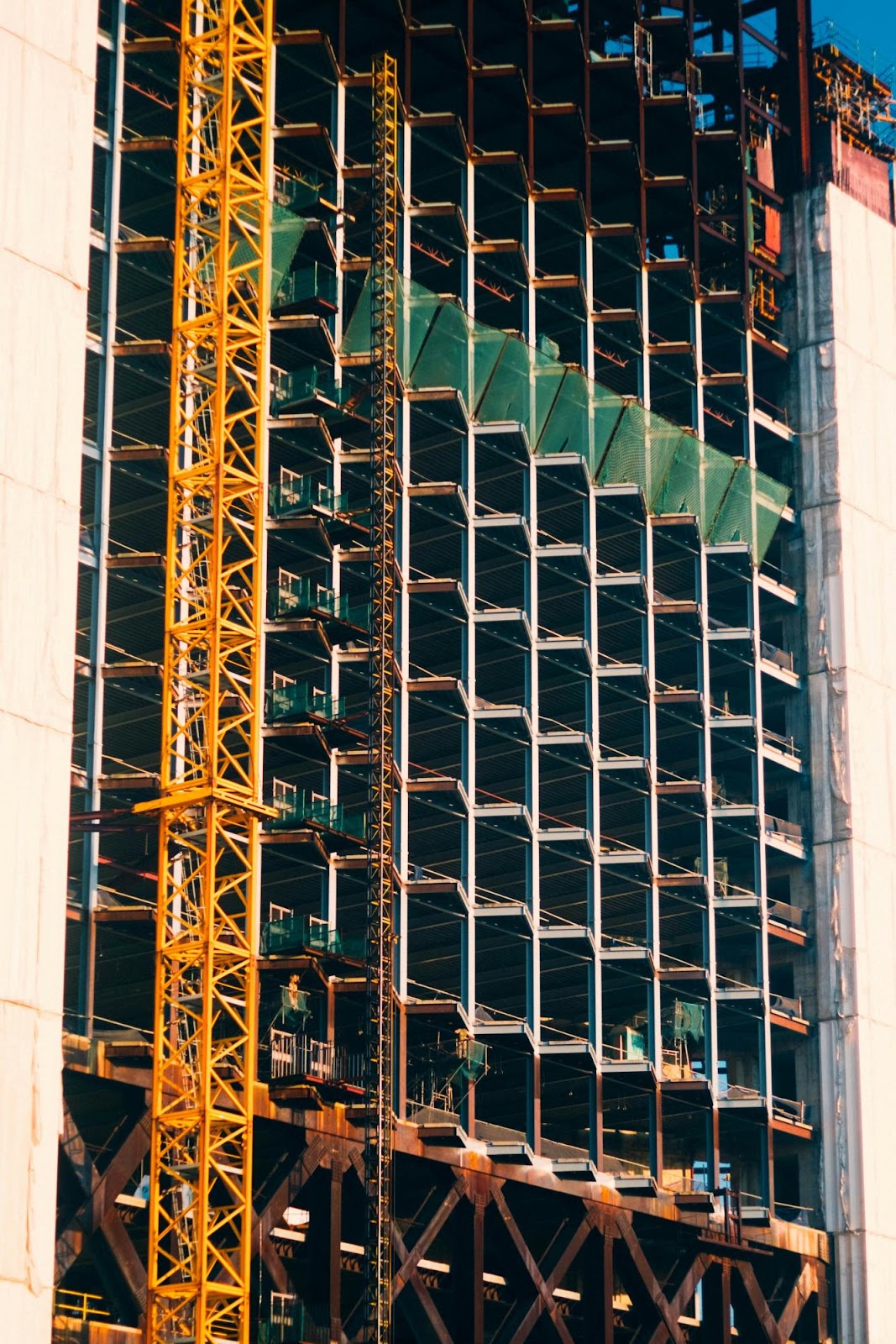 Building Frame With Crane and Steel Structure