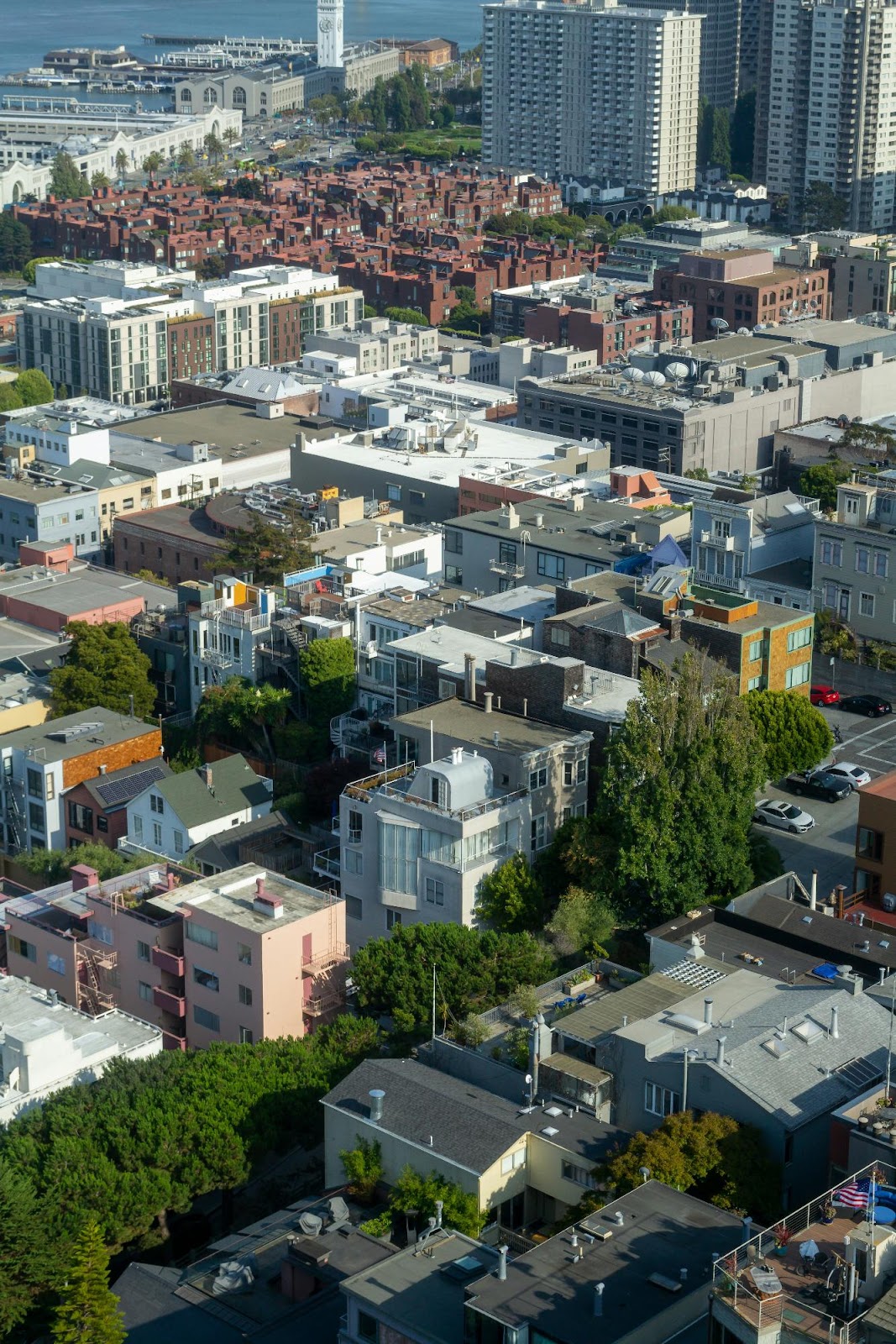 Aerial View of Modern Urban Development