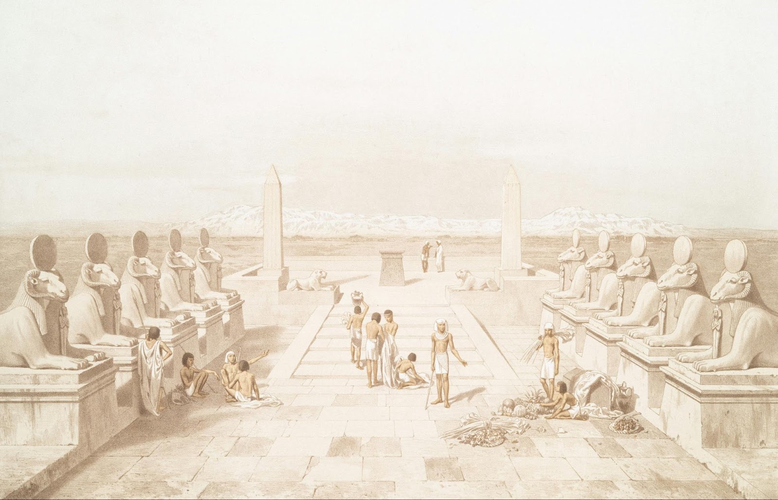 Dromos of the Great Temple in Karnak