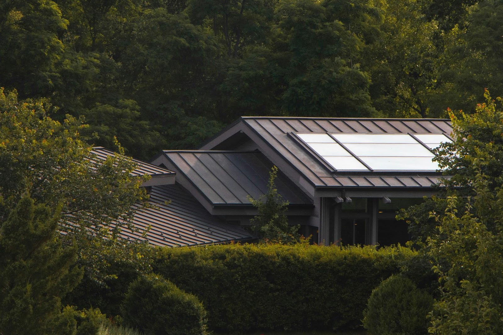 House with solar panels