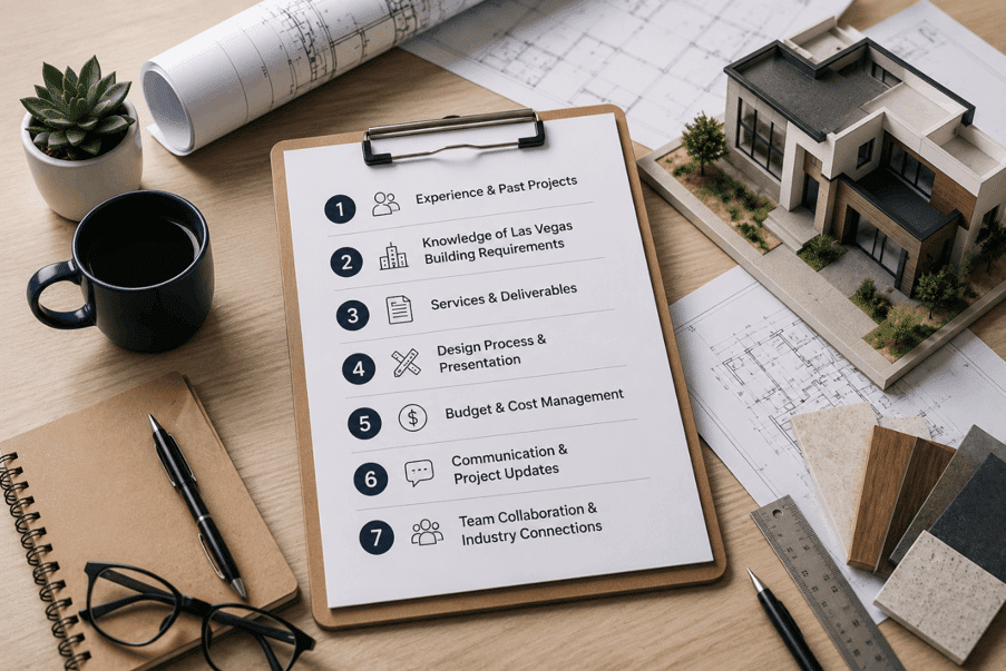 7 questions to ask before hiring a residential architect in Las Vegas